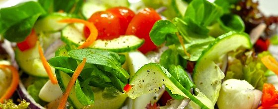 Salat, gesund und knackig